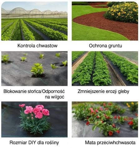 Agrotkanina Czarna 160 cm x50m UV 90g Antychwastowa Agrowłóknina + Kotwy Agrotkanina Czarna 160 cm x50m UV 90g Antychwastowa Agrowłóknina + Kotwy