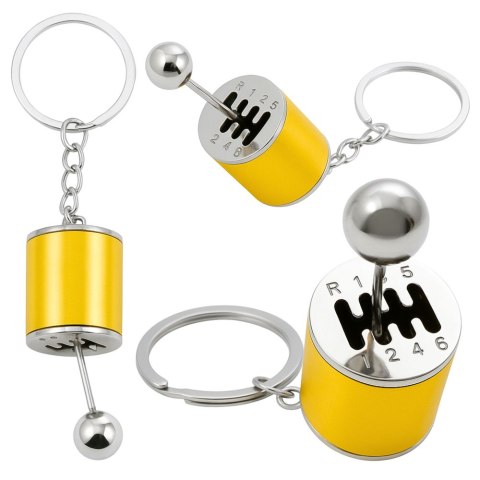 Brelok Metalowy Do Kluczy Skrzynia Biegów Ruchoma Złoty Brelok Metalowy Do Kluczy Skrzynia Biegów Ruchoma Złoty