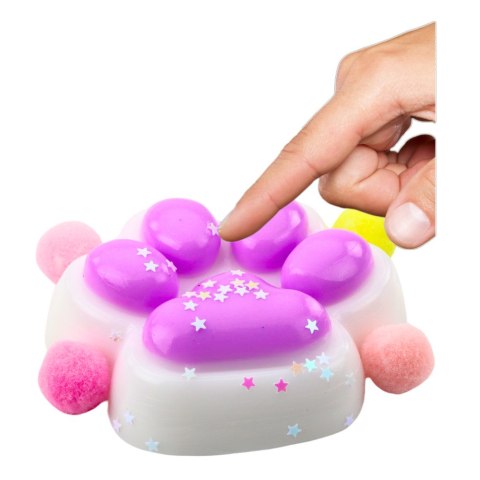 Gniotek Kocia Łapka Antystresowa Sensoryczna Squishy Gwiazdki Fioletowa