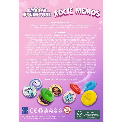 Gra podróżna Kocie memos Koci Domek Gabi Trefl 02688 Gra podróżna Kocie memos Koci Domek Gabi Trefl 02688
