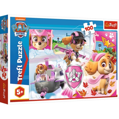 Puzzle - 100 - Skye w akcji - Psi Patrol - Trefl 16368 Puzzle - 100 - Skye w akcji - Psi Patrol - Trefl 16368