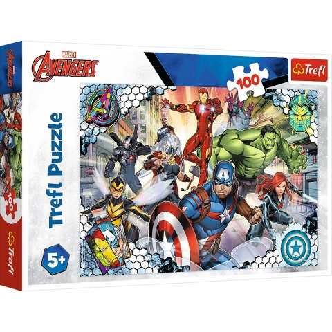 Puzzle - 100 - Sławni Avengers - Disney Marvel The Avengers - Trefl 16454 Puzzle - 100 - Sławni Avengers - Disney Marvel The Avengers - Trefl 16454
