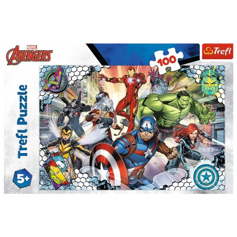 Puzzle - 100 - Sławni Avengers - Disney Marvel The Avengers - Trefl 16454 Puzzle - 100 - Sławni Avengers - Disney Marvel The Avengers - Trefl 16454