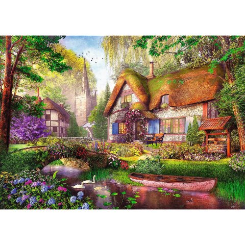 Puzzle - 1000 Premium Plus - Tea Time: Urocza chatka w lesie - Trefl 10804 Puzzle - 1000 Premium Plus - Tea Time: Urocza chatka w lesie - Trefl 10804