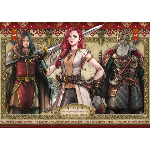 Puzzle - 1000 - Władca Pierścieni: Wojna Rohirrimów - Trefl 10937 Puzzle - 1000 - Władca Pierścieni: Wojna Rohirrimów - Trefl 10937