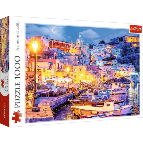 Puzzle - 1000 - Wyspa Procida nocą - Włochy - Trefl 10794 Puzzle - 1000 - Wyspa Procida nocą - Włochy - Trefl 10794