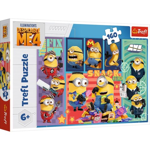 Puzzle - 160 - Minionkowa radość - Gru i Minionki: Pod przykrywką - Trefl 15423 Puzzle - 160 - Minionkowa radość - Gru i Minionki: Pod przykrywką - Trefl 15423