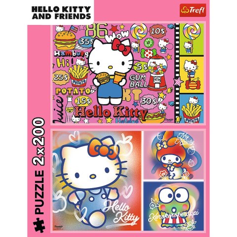 Puzzle - 2x200 - Hello Kitty i przyjaciele - Hello Kitty - Trefl 13336 Puzzle - 2x200 - Hello Kitty i przyjaciele - Hello Kitty - Trefl 13336