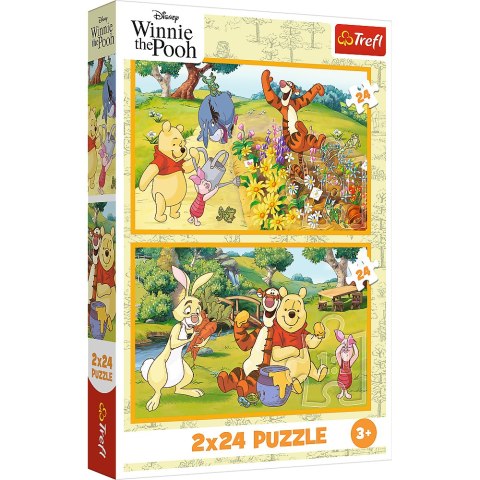 Puzzle - 2x24 - Dzień w ogrodzie - Disney - Kubuś Puchatek - Trefl 34436 Puzzle - 2x24 - Dzień w ogrodzie - Disney - Kubuś Puchatek - Trefl 34436