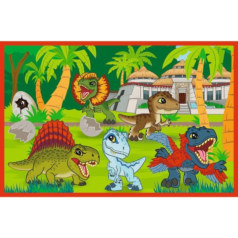 Puzzle - 2x24 - Małe dinozaury - Universal Jurassic World - Trefl 34437 Puzzle - 2x24 - Małe dinozaury - Universal Jurassic World - Trefl 34437