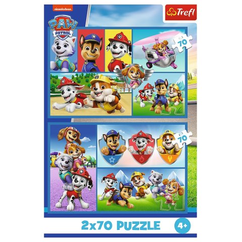 Puzzle - 2x70 - Psi Patrol rządzi - Trefl 34441 Puzzle - 2x70 - Psi Patrol rządzi - Trefl 34441