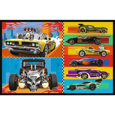 Puzzle - 2x70 - Samochodziki - Hot Wheels - Trefl 34442 Puzzle - 2x70 - Samochodziki - Hot Wheels - Trefl 34442