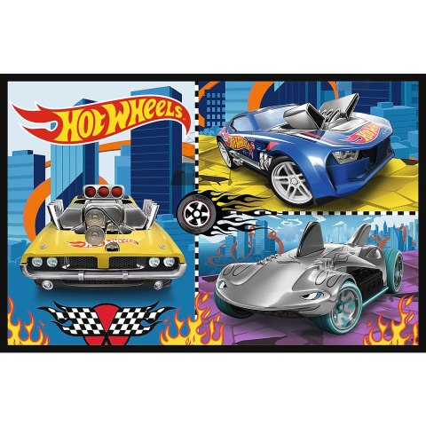 Puzzle - 2x70 - Samochodziki - Hot Wheels - Trefl 34442 Puzzle - 2x70 - Samochodziki - Hot Wheels - Trefl 34442
