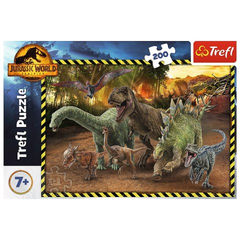 Puzzle - 200 - Dinozaury z Parku Jurajskiego - Jurassic World - Trefl 13287 Puzzle - 200 - Dinozaury z Parku Jurajskiego - Jurassic World - Trefl 13287