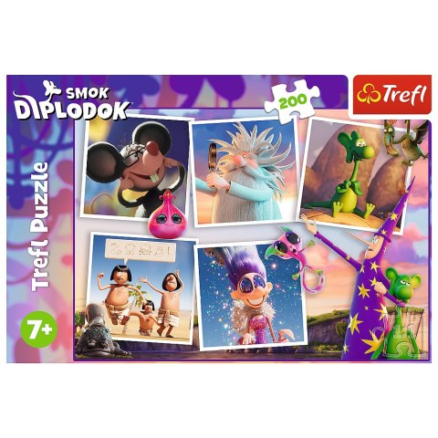 Puzzle - 200 - Przygody Smoka Diplodoka - Trefl 13322 Puzzle - 200 - Przygody Smoka Diplodoka - Trefl 13322