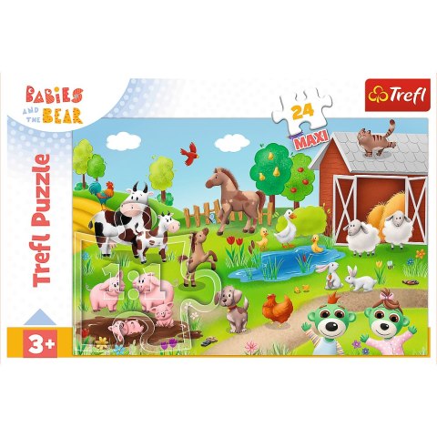 Puzzle - 24 maxi - Zwierzęta - Trefl 14372 Puzzle - 24 maxi - Zwierzęta - Trefl 14372