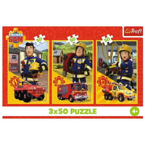 Puzzle - 3x50 - Ekipa z remizy - Strażak Sam - Trefl 34880 Puzzle - 3x50 - Ekipa z remizy - Strażak Sam - Trefl 34880