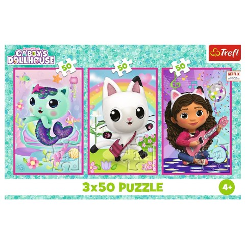 Puzzle - 3x50 - Poznajcie Gabby i kotki - Koci Domek Gabi - Trefl 34876 Puzzle - 3x50 - Poznajcie Gabby i kotki - Koci Domek Gabi - Trefl 34876