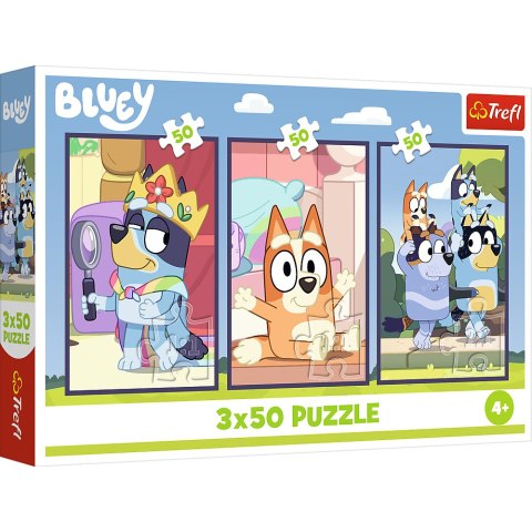 Puzzle - 3x50 - Rodzina Bluey - Trefl 34890 Puzzle - 3x50 - Rodzina Bluey - Trefl 34890