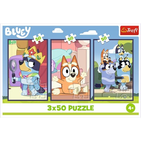 Puzzle - 3x50 - Rodzina Bluey - Trefl 34890 Puzzle - 3x50 - Rodzina Bluey - Trefl 34890