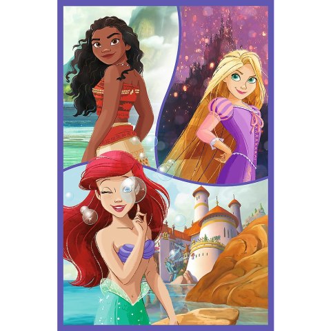 Puzzle - 3x80 - Księżniczki przyjaciółki - Disney Princess - Trefl 34884 Puzzle - 3x80 - Księżniczki przyjaciółki - Disney Princess - Trefl 34884