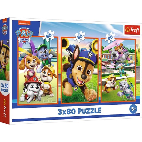 Puzzle - 3x80 - Psia zgraja - Psi Patrol - Trefl 34886 Puzzle - 3x80 - Psia zgraja - Psi Patrol - Trefl 34886