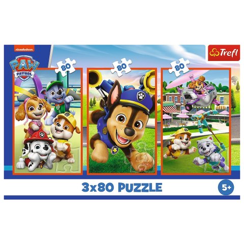 Puzzle - 3x80 - Psia zgraja - Psi Patrol - Trefl 34886 Puzzle - 3x80 - Psia zgraja - Psi Patrol - Trefl 34886