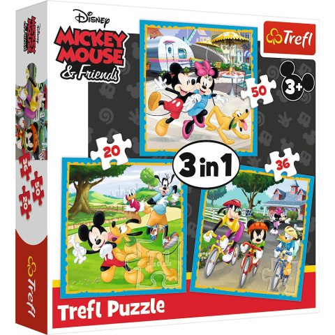 Puzzle - 3w1 (20, 36, 50) - Myszka Miki z przyjaciółmi - Trefl 34846 Puzzle - 3w1 (20, 36, 50) - Myszka Miki z przyjaciółmi - Trefl 34846