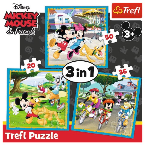 Puzzle - 3w1 (20, 36, 50) - Myszka Miki z przyjaciółmi - Trefl 34846 Puzzle - 3w1 (20, 36, 50) - Myszka Miki z przyjaciółmi - Trefl 34846
