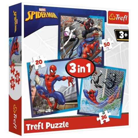 Puzzle - 3w1 (20, 36, 50) - Pajęczy przyjaciele - Disney Marvel Spiderman - Trefl 34874 Puzzle - 3w1 (20, 36, 50) - Pajęczy przyjaciele - Disney Marvel Spiderman - Trefl 34874