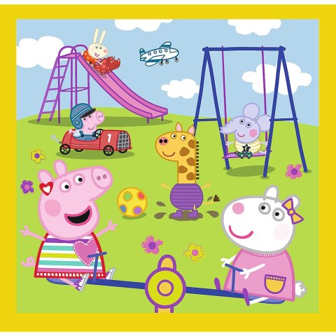 Puzzle - 3w1 (20, 36, 50) - Wesoły dzień Peppy - Świnka Peppa - Trefl 34849 Puzzle - 3w1 (20, 36, 50) - Wesoły dzień Peppy - Świnka Peppa - Trefl 34849