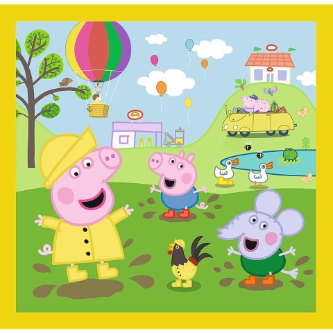 Puzzle - 3w1 (20, 36, 50) - Wesoły dzień Peppy - Świnka Peppa - Trefl 34849 Puzzle - 3w1 (20, 36, 50) - Wesoły dzień Peppy - Świnka Peppa - Trefl 34849