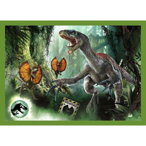Puzzle - 4w1 (12, 15, 20, 24) - Groźne dinozaury - Universal Jurassic World - Trefl 34607 Puzzle - 4w1 (12, 15, 20, 24) - Groźne dinozaury - Universal Jurassic World - Trefl 34607