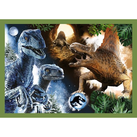 Puzzle - 4w1 (12, 15, 20, 24) - Groźne dinozaury - Universal Jurassic World - Trefl 34607 Puzzle - 4w1 (12, 15, 20, 24) - Groźne dinozaury - Universal Jurassic World - Trefl 34607