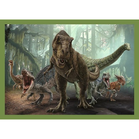 Puzzle - 4w1 (12, 15, 20, 24) - Groźne dinozaury - Universal Jurassic World - Trefl 34607 Puzzle - 4w1 (12, 15, 20, 24) - Groźne dinozaury - Universal Jurassic World - Trefl 34607