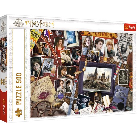 Puzzle - 500 - Harry Potter - Pamiątki z Hogwartu - Trefl 37400 Puzzle - 500 - Harry Potter - Pamiątki z Hogwartu - Trefl 37400