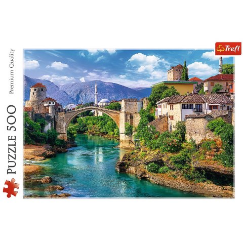Puzzle - 500 - Stary Most w Mostarze - Bośnia i Hercegowina - Trefl 37333 Puzzle - 500 - Stary Most w Mostarze - Bośnia i Hercegowina - Trefl 37333