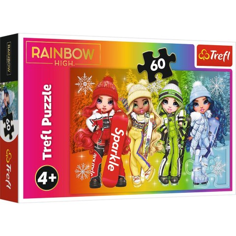 Puzzle - 60 - Radosne lalki - Rainbow High - Trefl 17380 Puzzle - 60 - Radosne lalki - Rainbow High - Trefl 17380