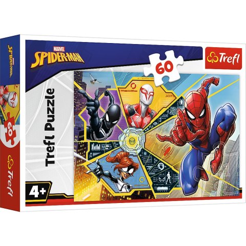 Puzzle - 60 - W sieci - Spiderman - Trefl 17372 Puzzle - 60 - W sieci - Spiderman - Trefl 17372