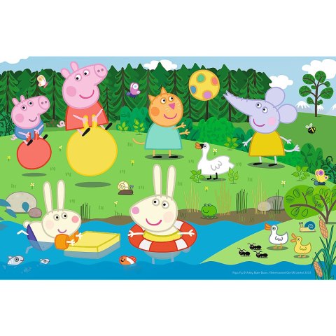 Puzzle - 60 - Wakacyjna zabawa - Świnka Peppa - Trefl 17326 Puzzle - 60 - Wakacyjna zabawa - Świnka Peppa - Trefl 17326