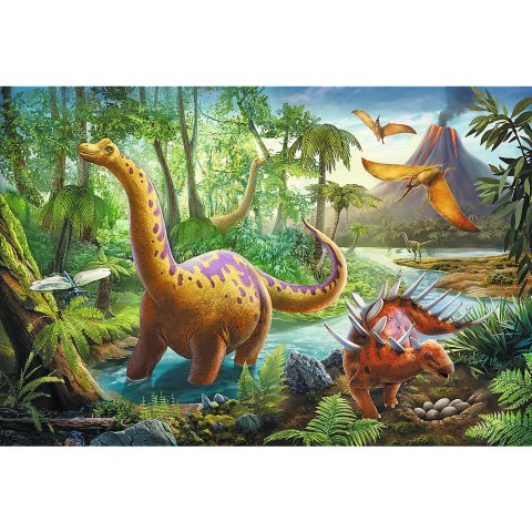 Puzzle - 60 - Wędrówka dinozaurów - Trefl 17319 Puzzle - 60 - Wędrówka dinozaurów - Trefl 17319
