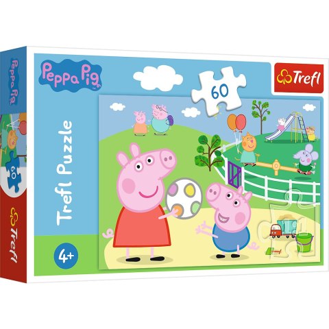 Puzzle - 60 - Zabawy w gronie przyjaciół - Świnka Peppa - Trefl 17356 Puzzle - 60 - Zabawy w gronie przyjaciół - Świnka Peppa - Trefl 17356