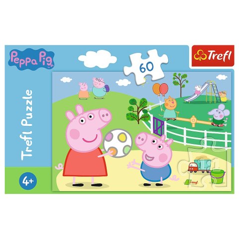 Puzzle - 60 - Zabawy w gronie przyjaciół - Świnka Peppa - Trefl 17356 Puzzle - 60 - Zabawy w gronie przyjaciół - Świnka Peppa - Trefl 17356
