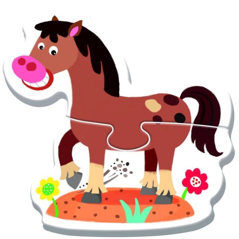 Puzzle - Baby Classic - Na farmie - Konik Świnka Króliczek Krówka - Trefl 36127 Puzzle - Baby Classic - Na farmie - Konik Świnka Króliczek Krówka - Trefl 36127