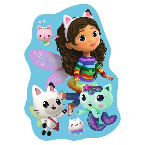 Puzzle Drewniane Konturowe - 50 - Wesoła Gabby - Koci Domek Gabi - Trefl 20260 Puzzle Drewniane Konturowe - 50 - Wesoła Gabby - Koci Domek Gabi - Trefl 20260