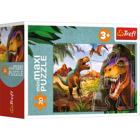 Puzzle - miniMaxi - 20 - Poznaj świat dinozaurów - Trefl 56036