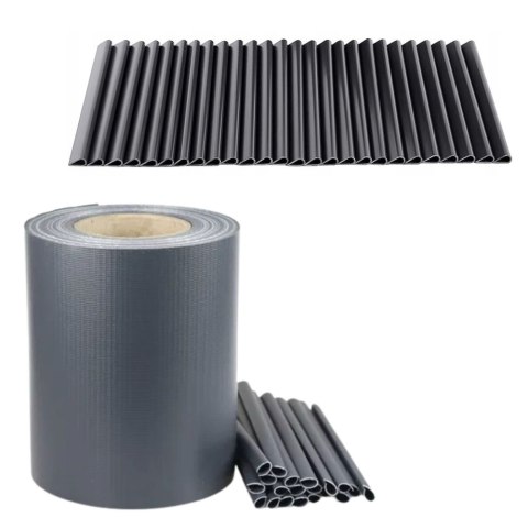 Taśma Ogrodzeniowa Ochrona UV 20 Klipsów Szara 450 g/m² 19x35m Taśma Ogrodzeniowa Ochrona UV 20 Klipsów Szara 450 g/m² 19x35m