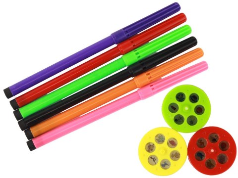 Projektor Dinozaur + Pisaki 18 Obrazków Malowanie Projektor Dinozaur + Pisaki 18 Obrazków Malowanie