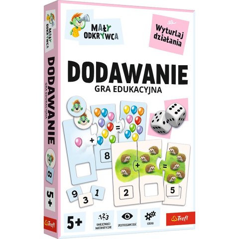Gra dla dzieci Dodawanie Mały odkrywca Trefl 02805 Gra dla dzieci Dodawanie Mały odkrywca Trefl 02805