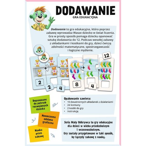 Gra dla dzieci Dodawanie Mały odkrywca Trefl 02805 Gra dla dzieci Dodawanie Mały odkrywca Trefl 02805